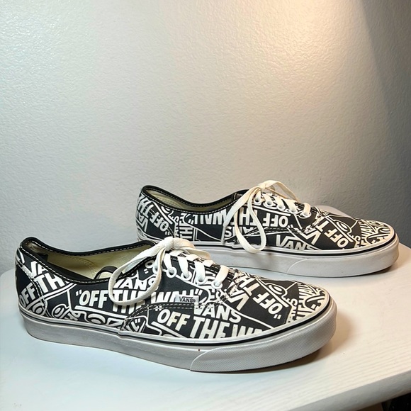 Vans Authentic OTW Repeat Black/True White Men's Classic Skate Shoes Size 12 - Picture 1 of 15